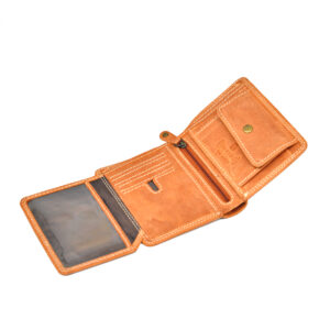 Tan Crazy Horse Leather Wallet